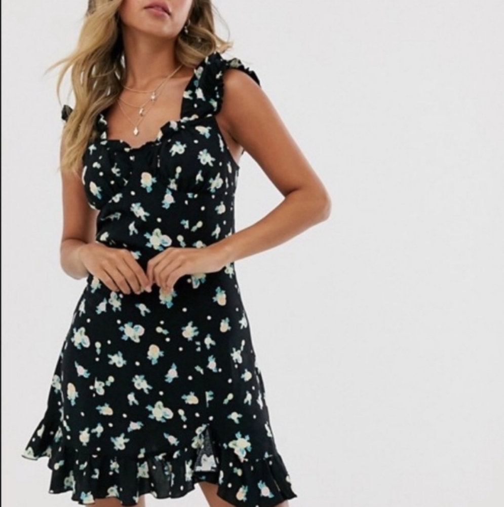 Free people like a lady printed mini dress